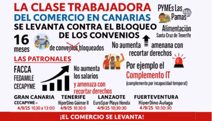 Trabajadores del comercio anuncian protestas por el bloqueo patronal.